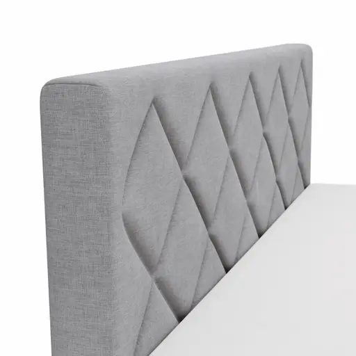 Boxspringbett Taja - Liegefläche ca. 180x200 cm, Stoff, Grau