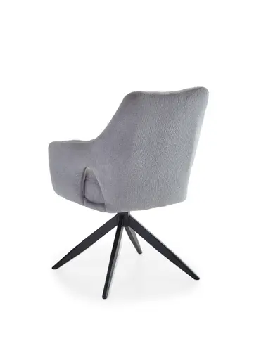 Armlehnstuhl - drehbar, Stoff, grau