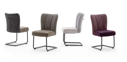 Freischwinger - Stoff, Cappucino