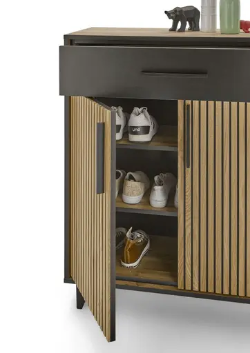 Schuhkommode- Eiche Dekor