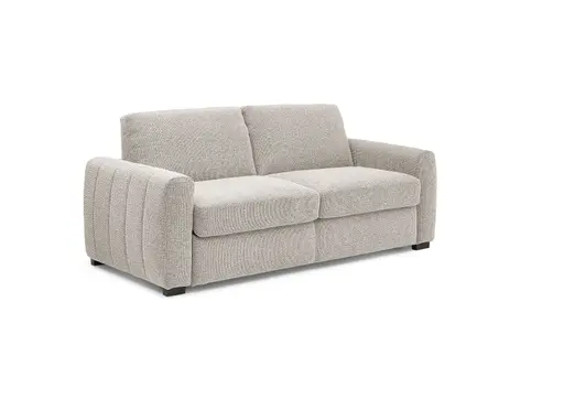 Schlafsofa MYLES - Stoff, Truffle