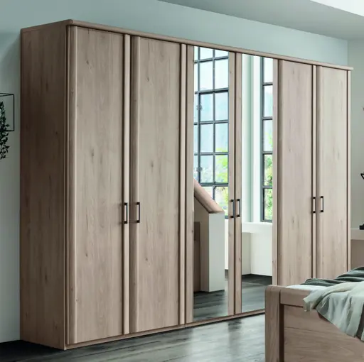 Drehtürenschrank EM 1080 - B. ca. 300 cm, Steineiche Nachbildung