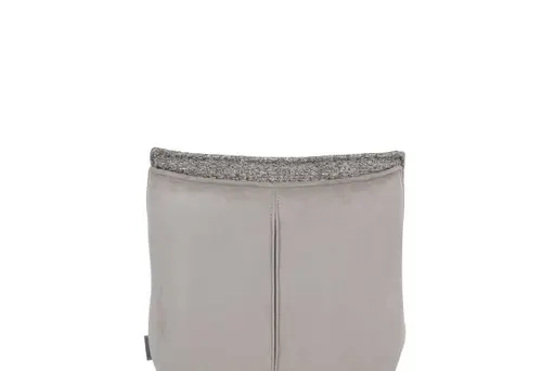 Barhocker MANDY - höhenverstellbar, Stoff, Graubeige