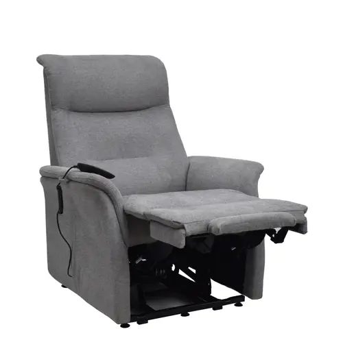 TV-Sessel MARCIO - Aufstehhilfe, Relaxfunktion, Stoff, Hellgrau