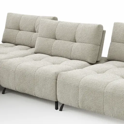 Ecksofa Comodo - Ecke links, 2,5-Sitzer, Stoff, Offwhite