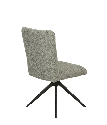 Stuhl MYLENE - drehbar, Stoff, Schlamm