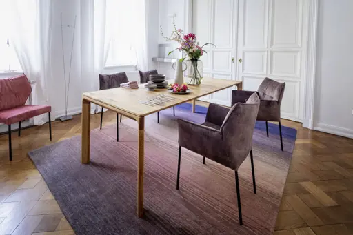 Esstisch 3400 - ausziehbar, LB ca. 220x100cm, Asteiche massiv