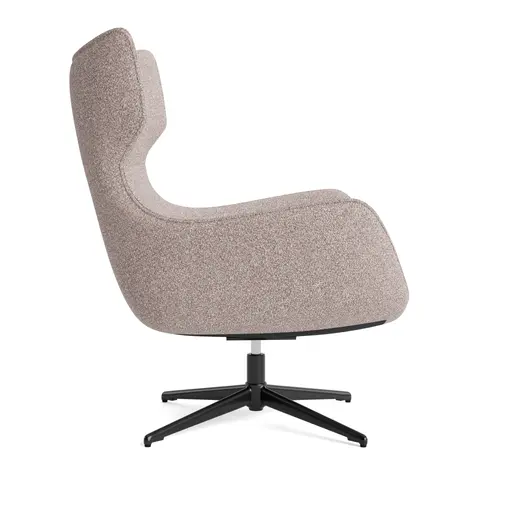 Sessel Elgora - drehbar, Stoff, Sand