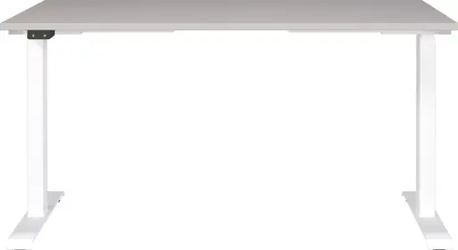 Schreibtisch GELI - höhenverstellbar, LB ca. 140x80 cm, Kaschmir, Weiß