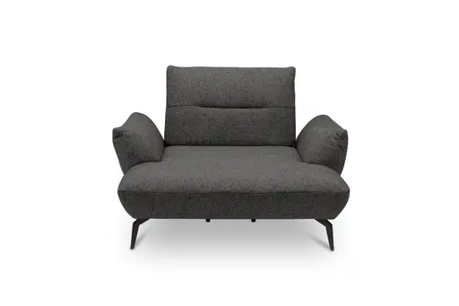 Sessel PAYTON - Loveseat inkl. Rückenneigung, Stoff, Taupe