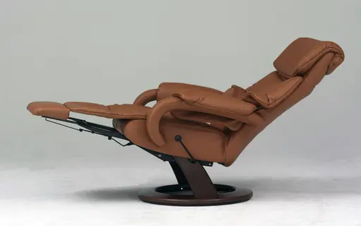 Sessel - Relaxfunktion, Leder, Braun