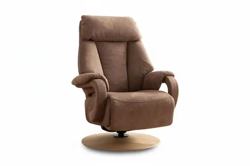 Sessel - Größe XS, Relaxfunktion, Stoff, Braun