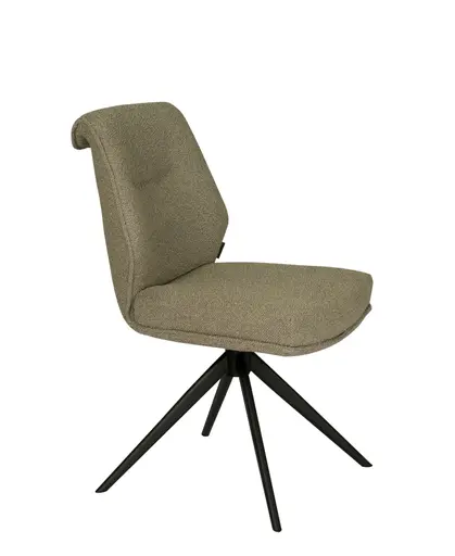 Stuhl MARLIES - drehbar, Stoff, Taupe
