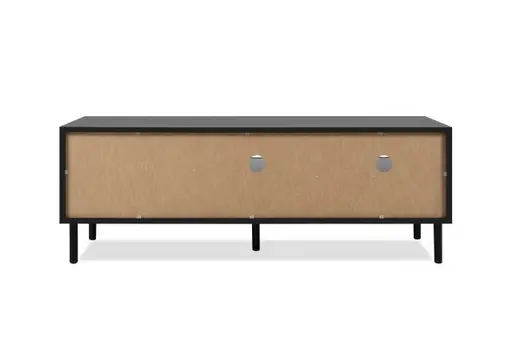 TV-Lowboard - B ca. 138 cm, Schwarz, Artisan Eiche Nachbildung