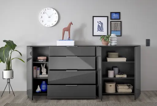 Sideboard- B ca. 226 cm, Anthrazit