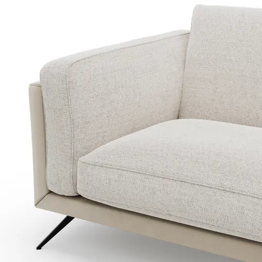 Sofa Valdemoro - 3-Sitzer, Stoff, Creme