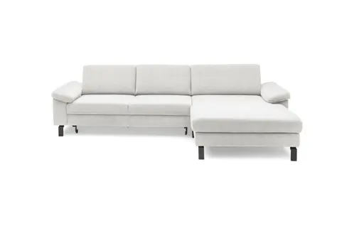 Ecksofa CALM MOVE - 2,5-Sitzer, Ecke rechts inkl Schlaffunktion, Microfaser, Creme