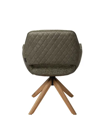 Armlehnstuhl MARIETTA - drehbar, Stoff, Grün