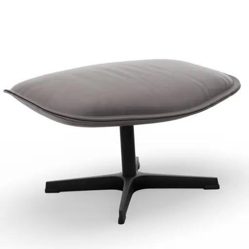 Hocker Helge - Leder, Silber