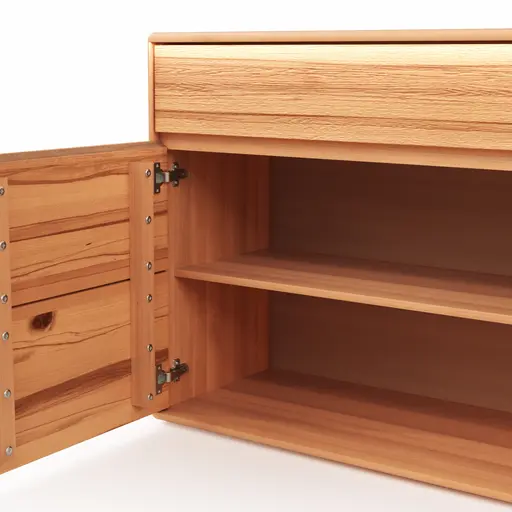 Sideboard Hillsboro - inkl. Beleuchtung, Buche/Kernbuche natur, geölt