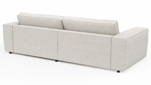 Sofa Lilaia - 1,5-Sitzer XL mit 1,5-Sitzer XL Tief, Stoff, Kaschmir
