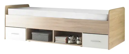 Jugendzimmer- 4 teilig, Eiche Dekor, Weiß