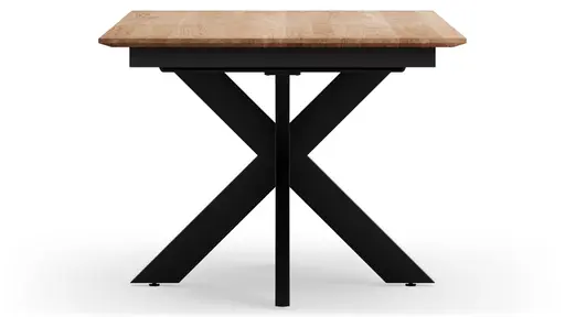 Esstisch Liora - ausziehbar, LB ca. 180x95 cm, Wildeiche massiv, natur geölt