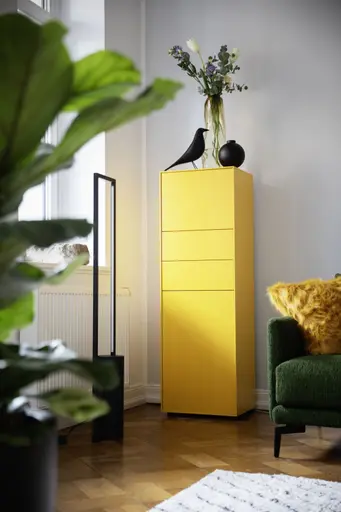 Kommode Casello - BHT ca. 45x144x37 cm, Lack Matt, Sonnengelb