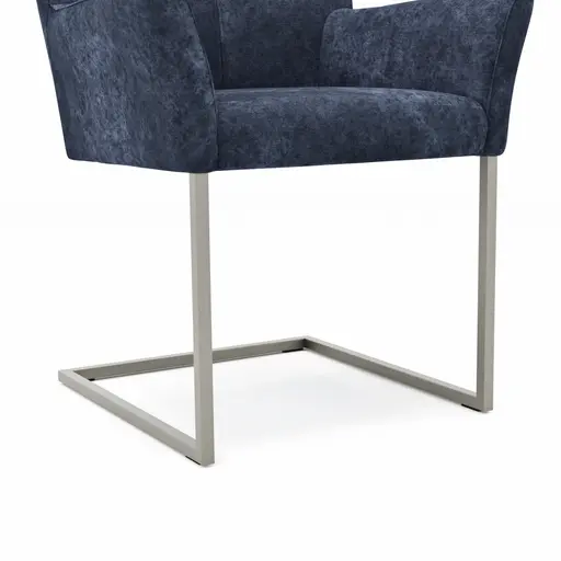 Armlehnstuhl Edmonton - Stoff, Blau