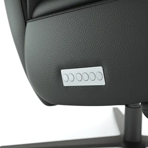 Relaxsessel Rafael - inkl. Relaxfunktion (motorisch), Leder, Schwarz