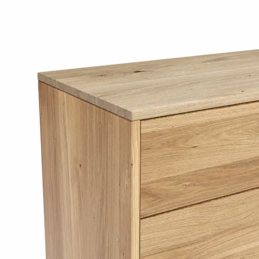Sideboard Williston - Wildeiche geölt, Schubkastenfront sandgestrahlt