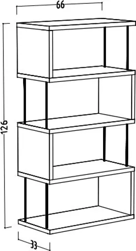 Regal - B ca. 66 cm, Weiß