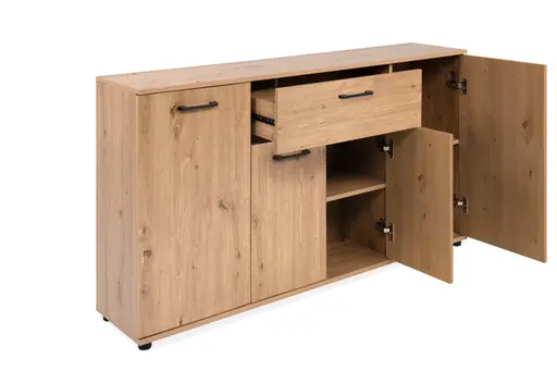 Sideboard- B a. 138 cm, Eiche Dekor