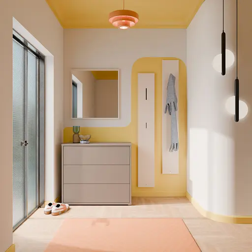 Kommode FAID- B ca. 95 cm, Taupe