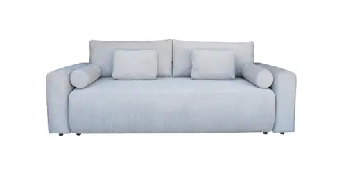 Schlafsofa - 2,5-Sitzer inkl. Schlaffunktion, Stoff, Silberfarben