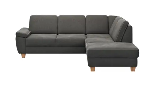 Ecksofa Sommerville - 2,5-Sitzer mit Ecke rechts, Stoff, Anthrazit