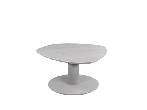 Couchtisch - höhenverstellbar, Durchmesser ca. 80 cm, Steingrau 