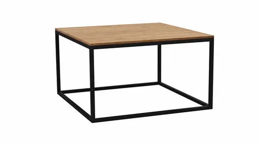 Couchtisch Kai - LBH ca. 65x65x37 cm, Asteiche massiv