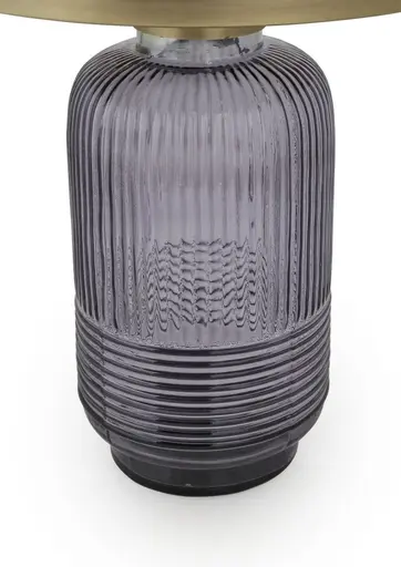 Beistelltisch - Ø/H ca. 45x47 cm, Schwarz, Lila