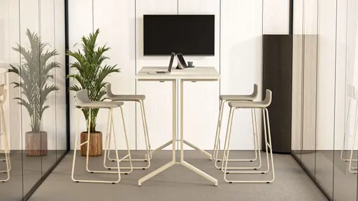 Barhocker - Stoff, Schwarz