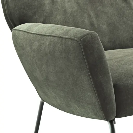 Sessel Maximilian - Stoff, Grün