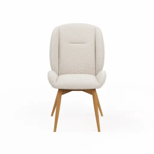 Stuhl Alara - Stoff, Weiß