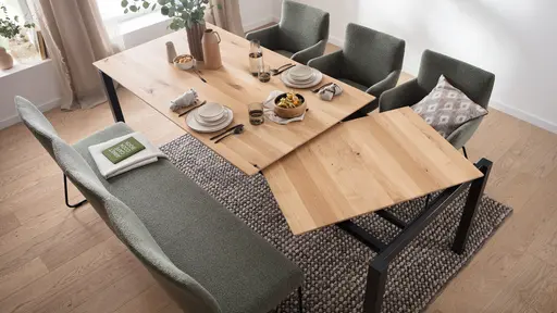 Armlehnstuhl Nashville - Stoff, Olivgrün