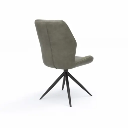 Stuhl Dalyan - drehbar, Stoff, Grau