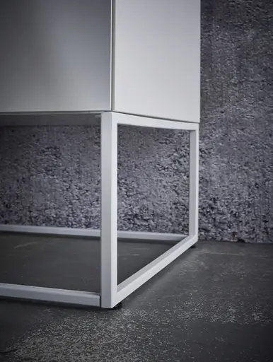 Highboard Catona - Lack matt, Weiß