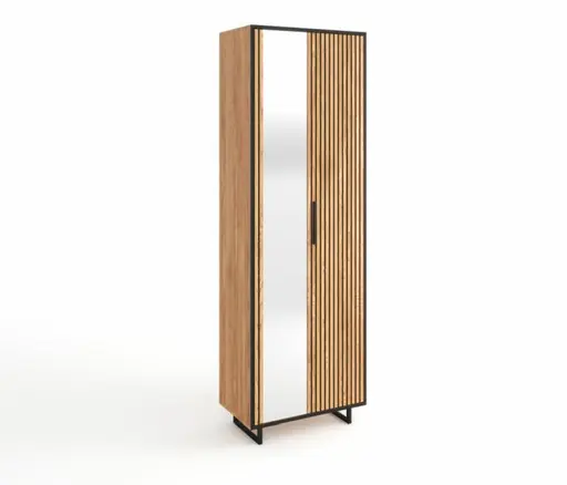 Garderobenschrank- Eiche Dekor, Spiegel