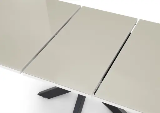 Esstisch - ausziehbar, LB ca. 160x90 cm, Kaschmir, Schwarz