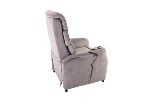 TV-Sessel - Aufstehhilfe, Relaxfunktion, Kopfteilverstellung, Stoff, Grau