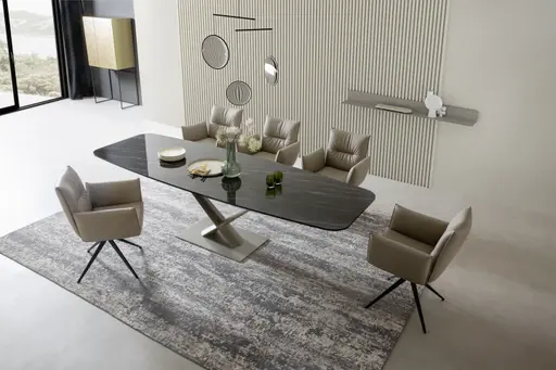 Armlehnstuhl Coscino - Leder, Safari