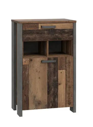 Schuhschrank FEA - Vintage Dekor, Betonoptik